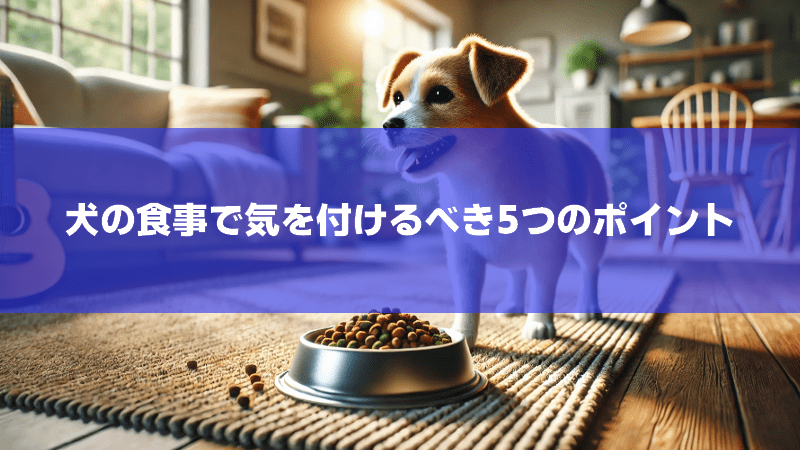 犬の食事で気を付けるべき5つのポイント