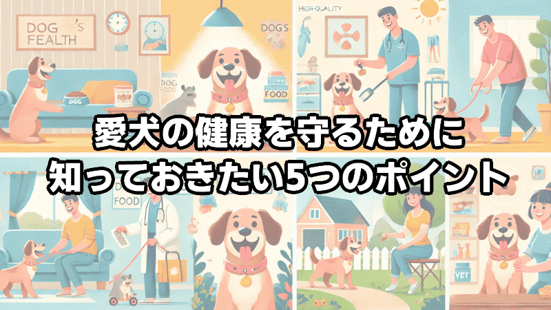 愛犬の健康を守るために知っておきたい5つのポイント